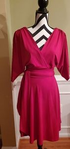 Roulette- Small, red dress, deep V neck